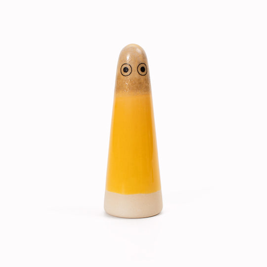 Ghost | Ceramic Figurine | Yellow Hues