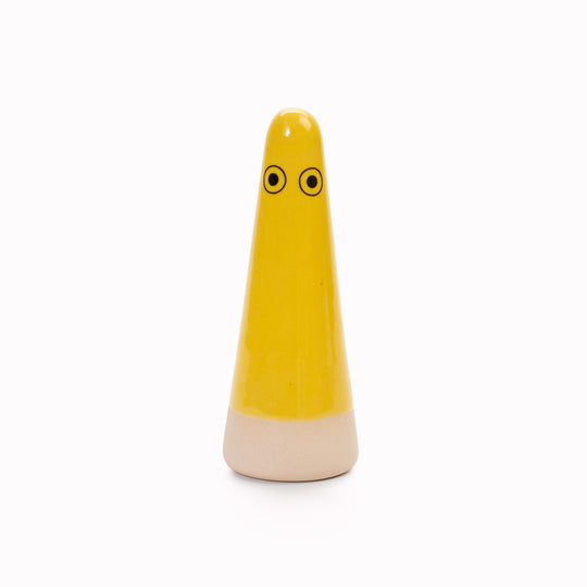 Ghost | Ceramic Figurine | Yellow Hues