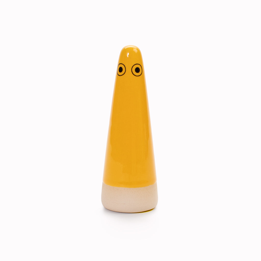 Ghost | Ceramic Figurine | Yellow Hues