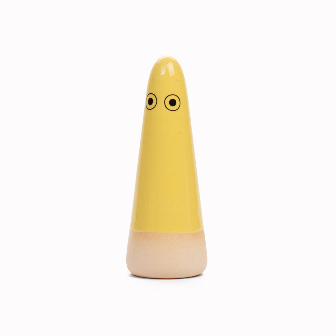 Ghost | Ceramic Figurine | Yellow Hues