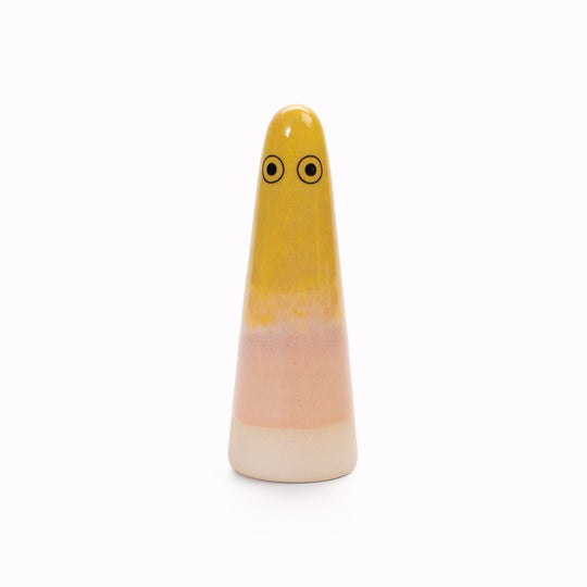 Ghost | Ceramic Figurine | Yellow Hues