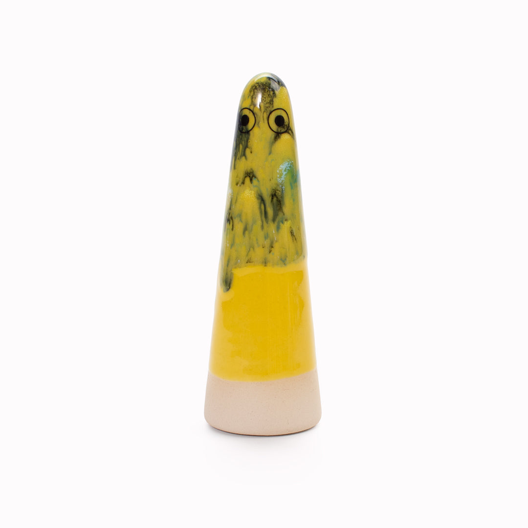 Ghost | Ceramic Figurine | Yellow Hues