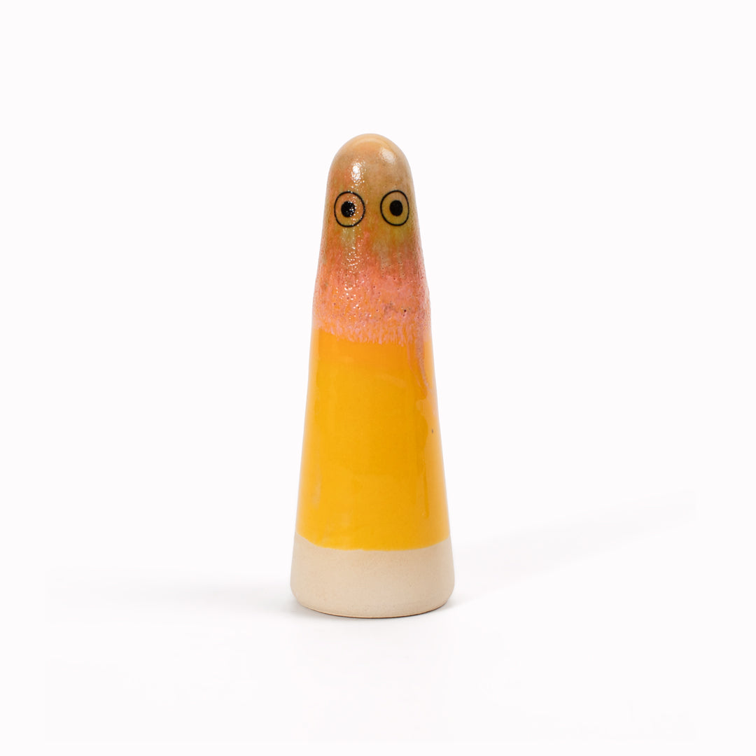 Ghost | Ceramic Figurine | Yellow Hues