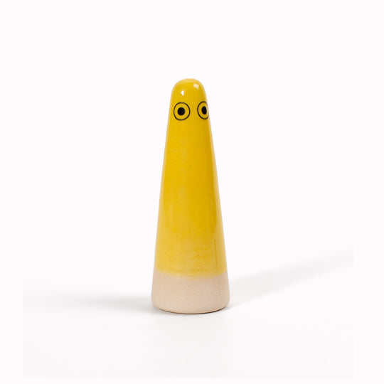 Ghost | Ceramic Figurine | Yellow Hues