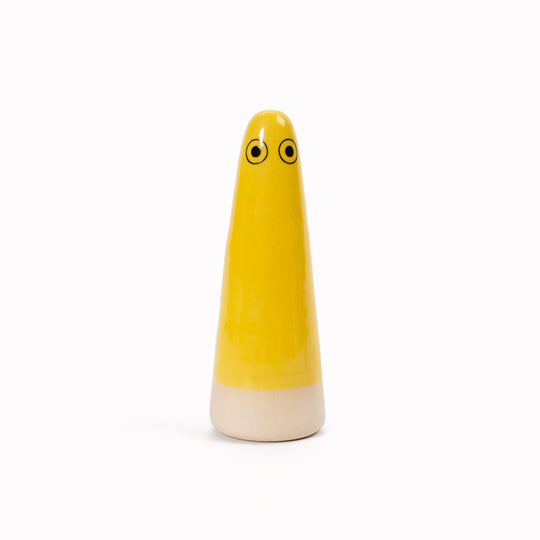 Ghost | Ceramic Figurine | Yellow Hues