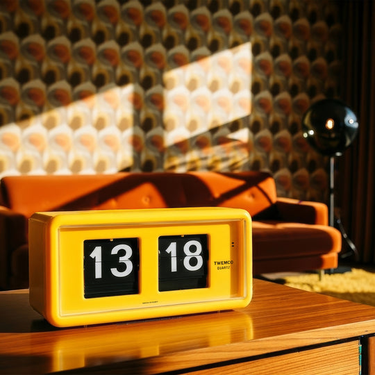 Flip Desk Clock | Yellow