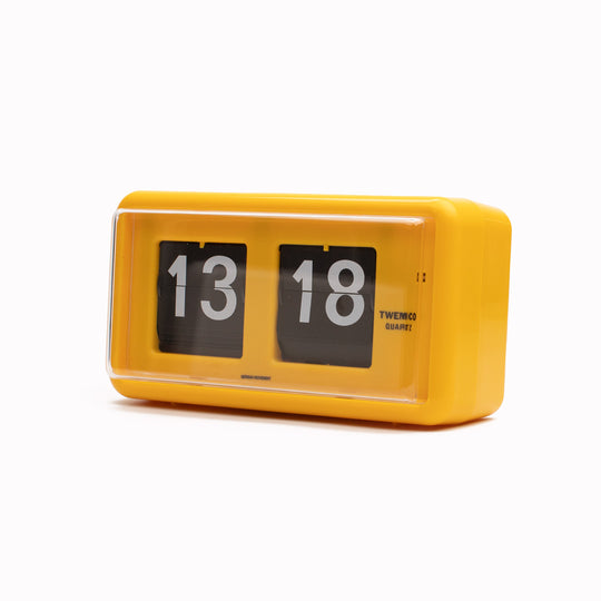 Flip Desk Clock | Yellow