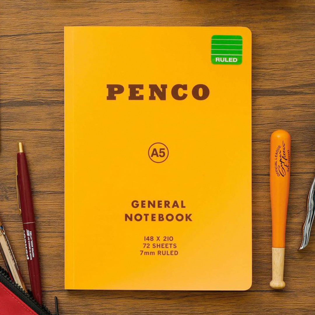 Genral Notebook Hightide Penco | General Notebook | Yellow A5 | Ruled – USTUDIO