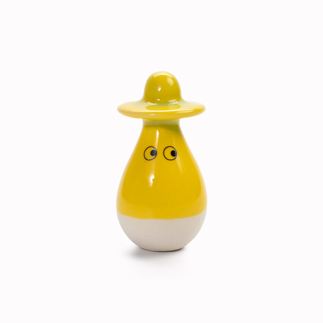 Meet Washi!&nbsp;Washi is a&nbsp;pear shaped, hat wearing, hand glazed ceramic&nbsp;figurine&nbsp;created as a close relative of the classic Arhoj Ghost.