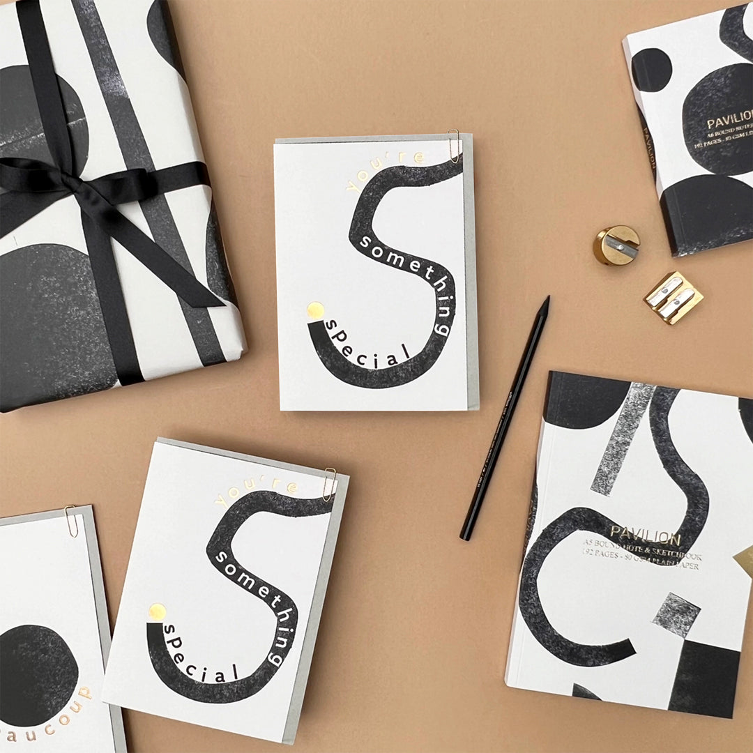 You're Really Something | Abstract Monotone Greeting Card