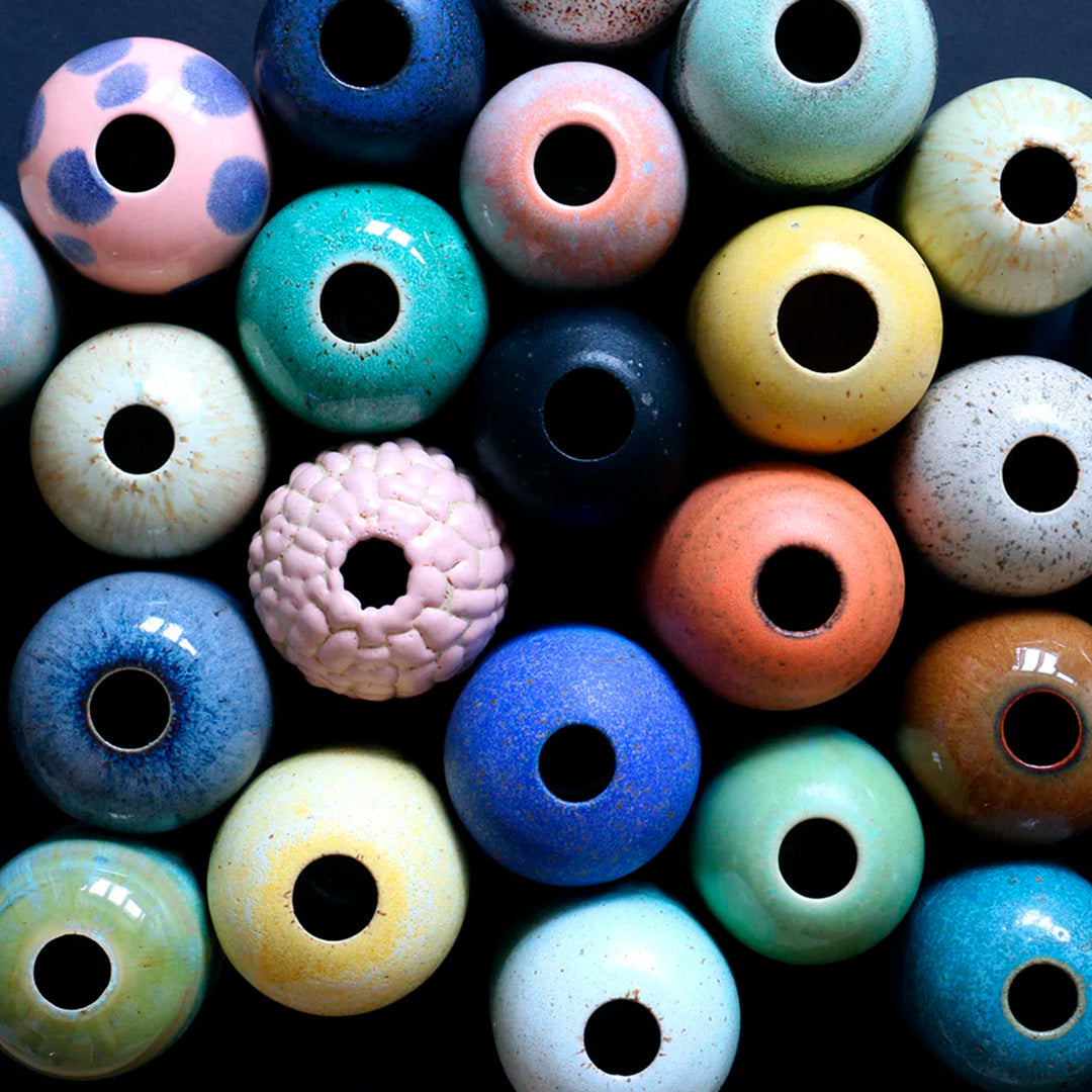 Each piece is handmade in the Arhoj studio in Copenhagen, Denmark. This means the glaze colour and finish will never be exactly the same on any two items, and this is absolutely a part of their unique appeal.
