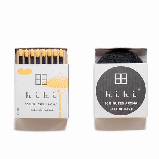 Yuzu 10 Minute Incense Matchsticks from Hibi Japan, The aroma of Yuzu which has been used also as a medicinal plant since long ago. Ideal for easing the tension of mind and body to relax.