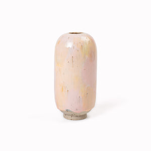 The Zephyr Mini Yuki Vase&nbsp;design is hand-thrown in watertight stoneware. Due to the rounded taper at the top of the vase, the glaze melts down the sides of the cylindrical vase mimicking melting ice.&nbsp;