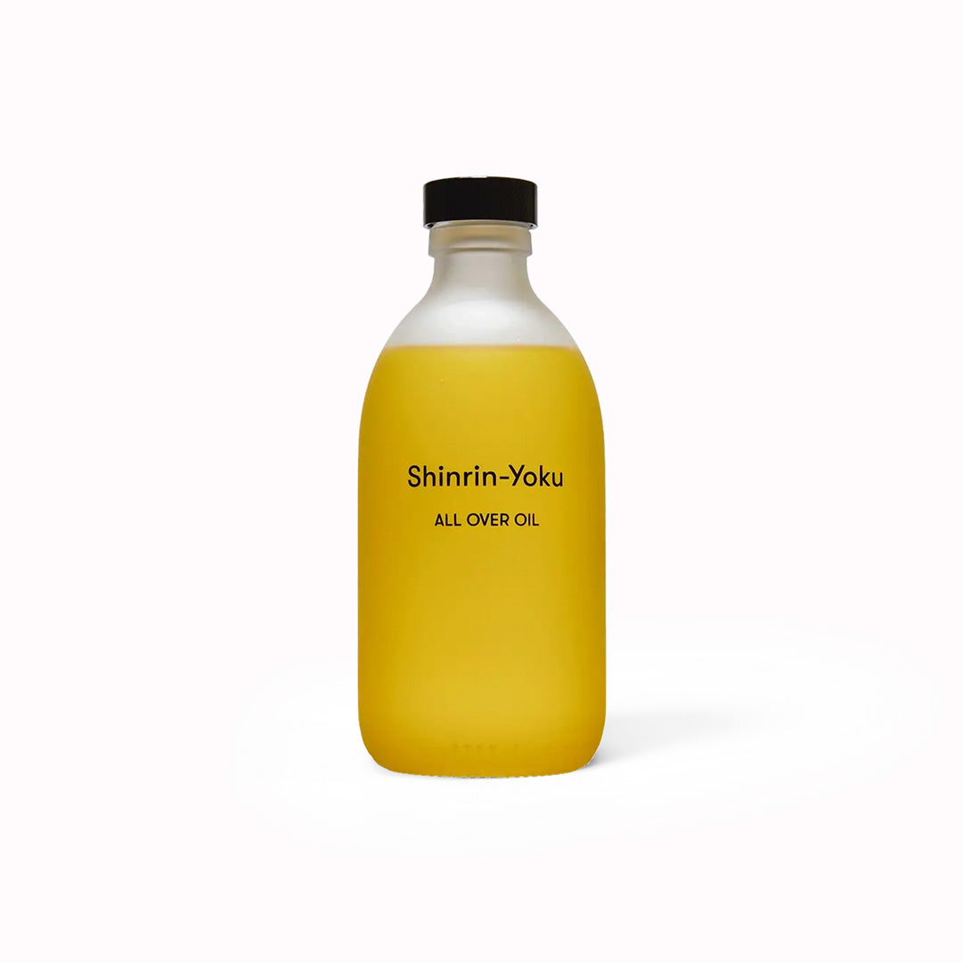 Shinrin-Yoku All Over Oil from Earl of East, 300ml. Can be used straight out of the bottle on specific areas of the skin for an ultra hydrating boost to dry areas, can be used on damp hair, or is a great all over body moisturiser when used on slightly damp skin straight out of the shower or bath.