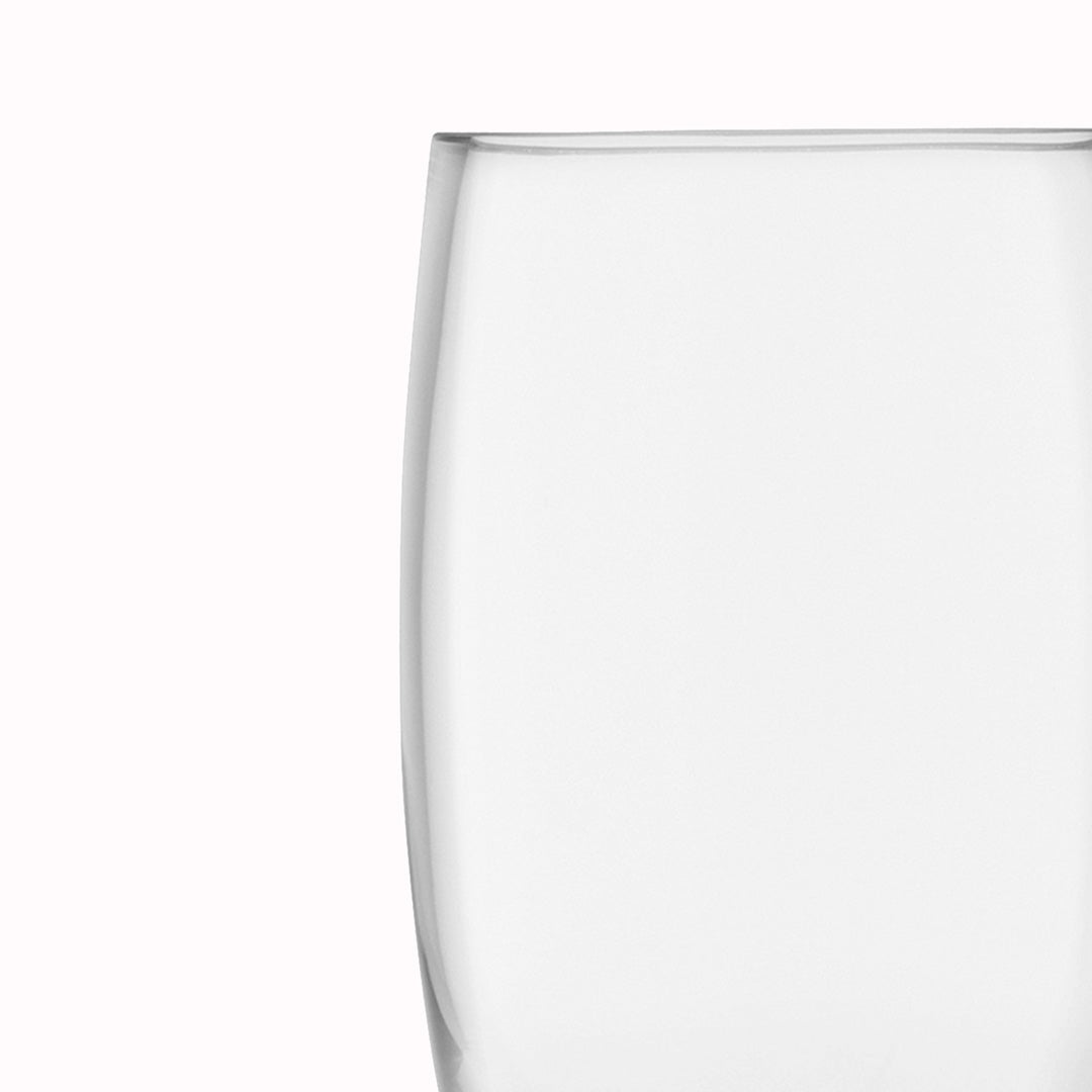 Thick Walls - The 29cm Barrel Vase is a versatile, slender barrel shaped vase made from clear mouth blown glass. The Barrel Vase features a heavy base, thick walls and cut and polished rims with all finishing done by ha