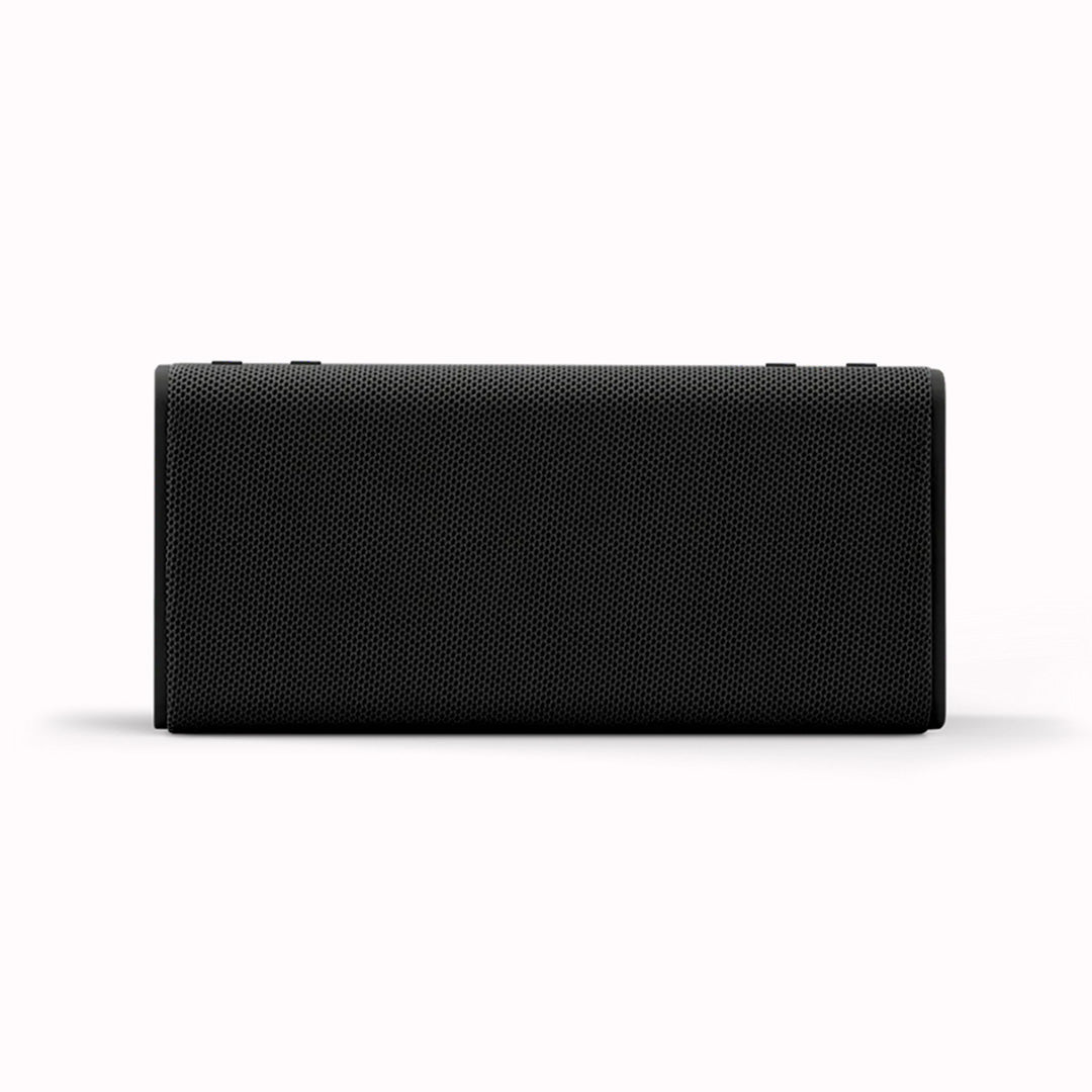 Sleek and timeless looking Midnight Black Bluetooth travel speaker from Urbanista. Like all Urbanista products it has a stripped back and minimal aesthetic so perfect for the style conscious.