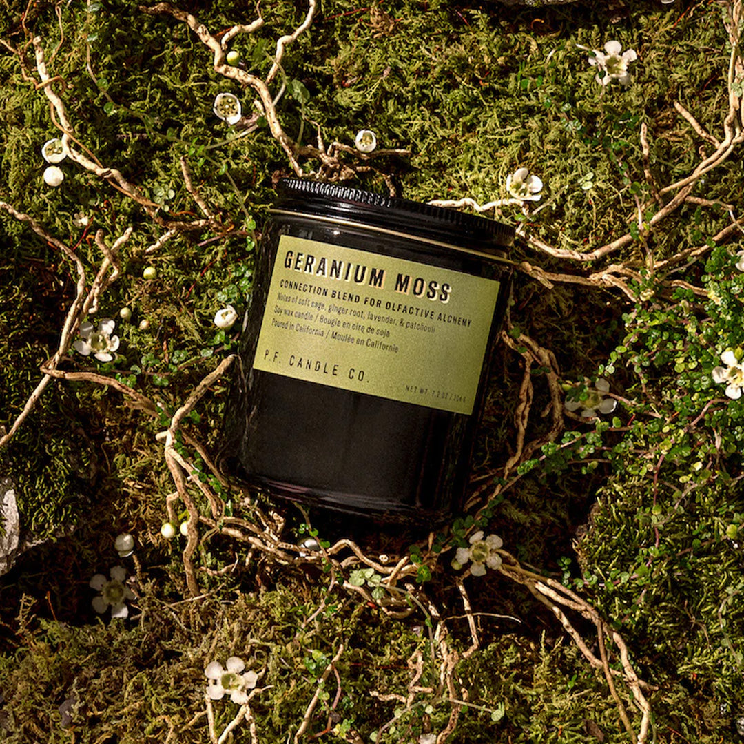 Lifestyle - Geranium Moss is for reflection and connection, using scent to ground you in the present moment.