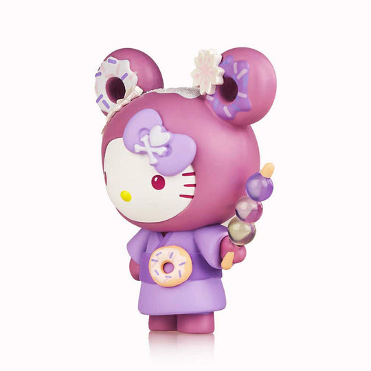 Known for its vibrant purple colour, Ube is a yam that can be used to make many kinds of yummy treats!&nbsp; Hello Kitty is all dressed up in her Ube-inspired Donutella outfit