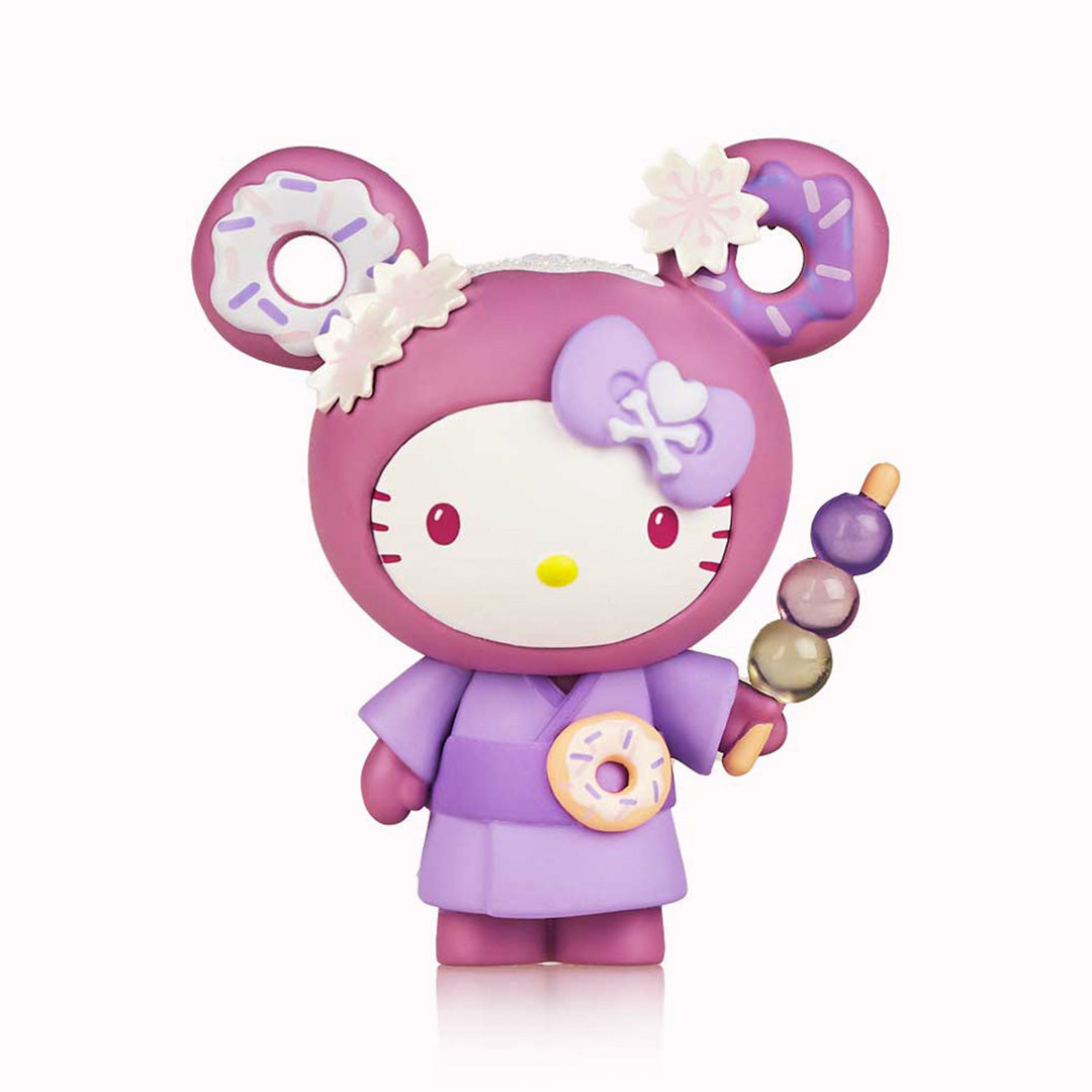 Known for its vibrant purple colour, Ube is a yam that can be used to make many kinds of yummy treats!&nbsp; Hello Kitty is all dressed up in her Ube-inspired Donutella outfit