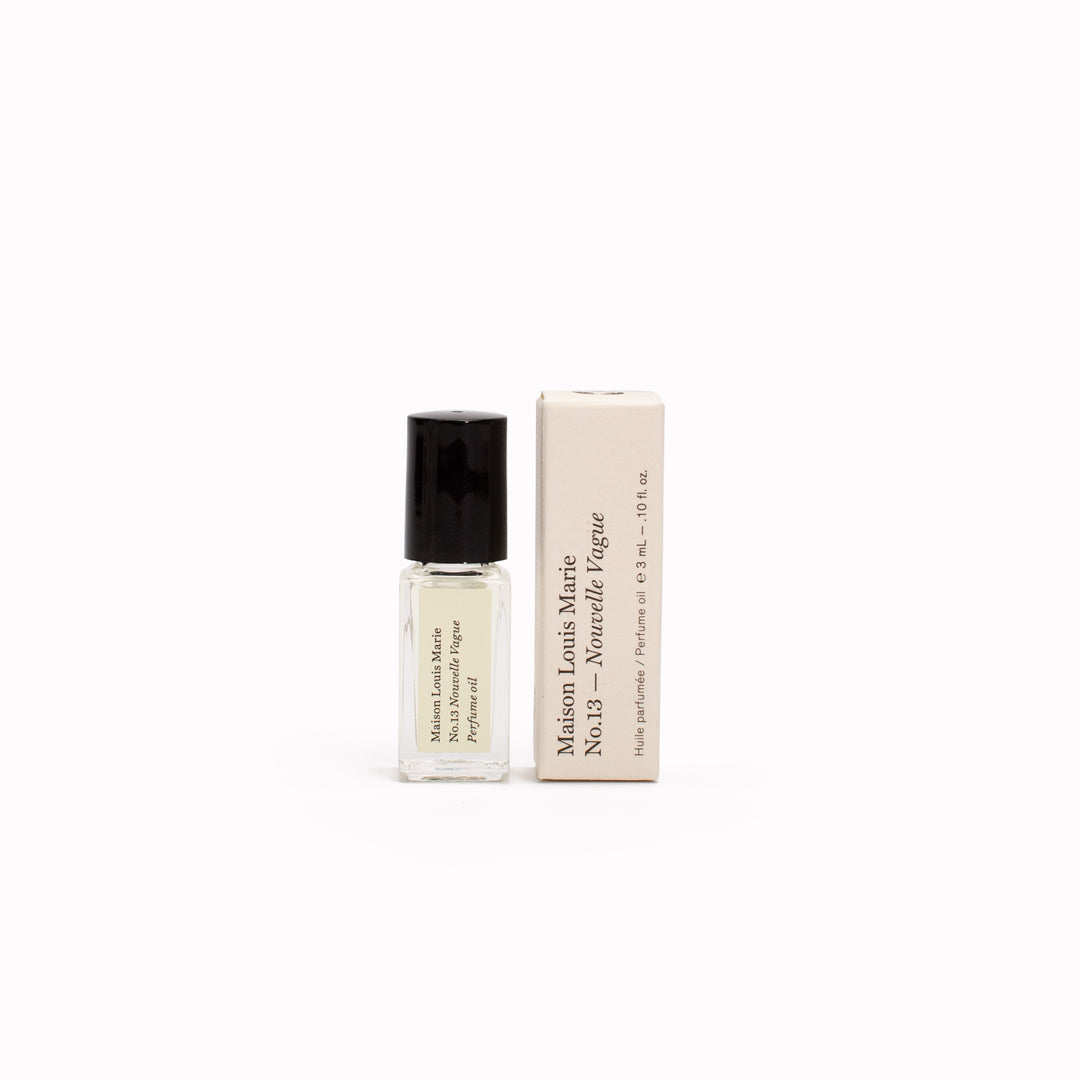 no13 Nouvelle Vague 3ml Roll on Perfume Oil from Maison Louis Marie. Oceanside streets on the  idyllic Italian island of Capri on the Amalfi coast is the inspiration behind this perfume oil.