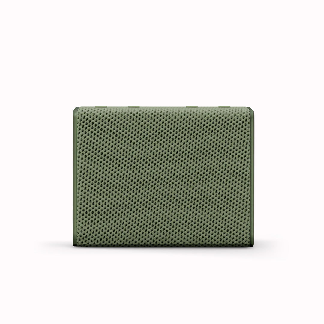 Sleek and miniature Olive Green Bluetooth travel speaker from Urbanista. Like all Urbanista products it has a stripped back and minimal aesthetic so perfect for the style conscious.