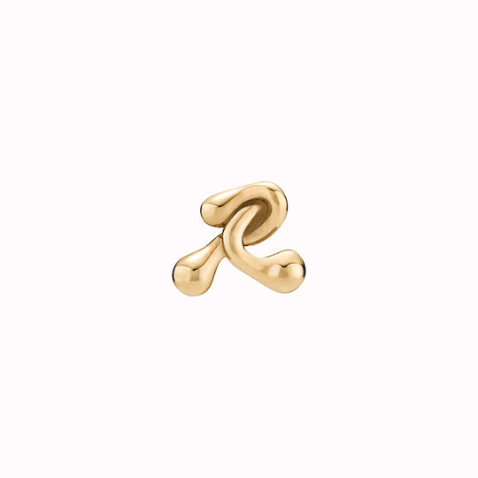 Puffball Gold Ear Studs from Maria Black