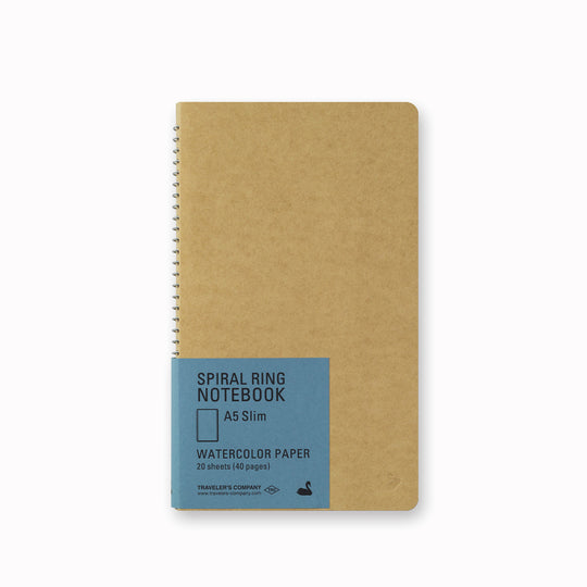 Spiral Ring Notebook | Watercolour Paper | A5 Slim