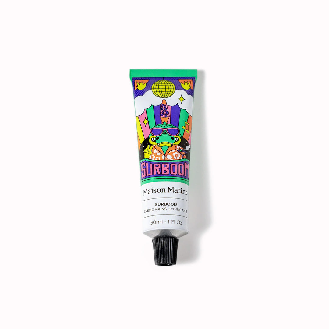 Surboom moisturising hand cream is made of 96% natural ingredients including coconut oil and aloe vera.