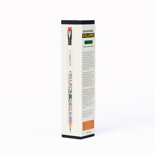 Volume 292 is Blackwing's tribute to Keith Haring. Each pencil features Haring's dancing figures and the 2B balanced graphite.