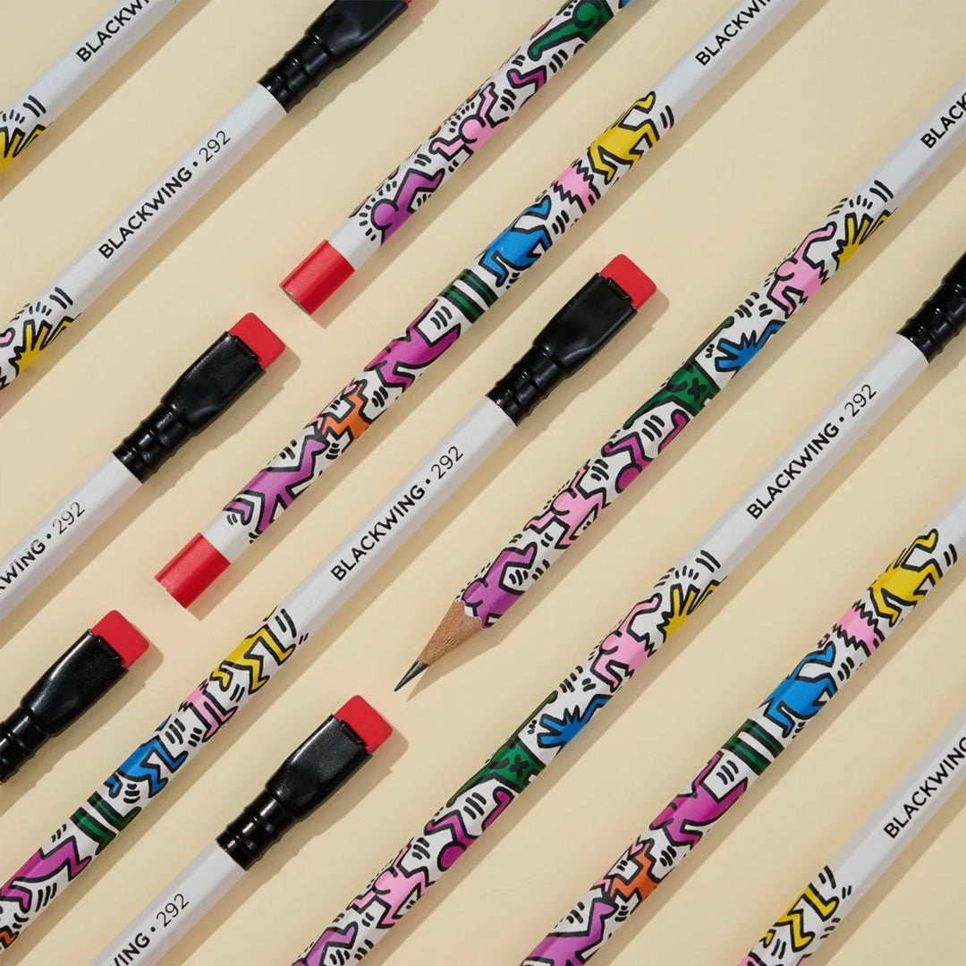 Volume 292 is Blackwing's tribute to Keith Haring. Each pencil features Haring's dancing figures and the 2B balanced graphite.