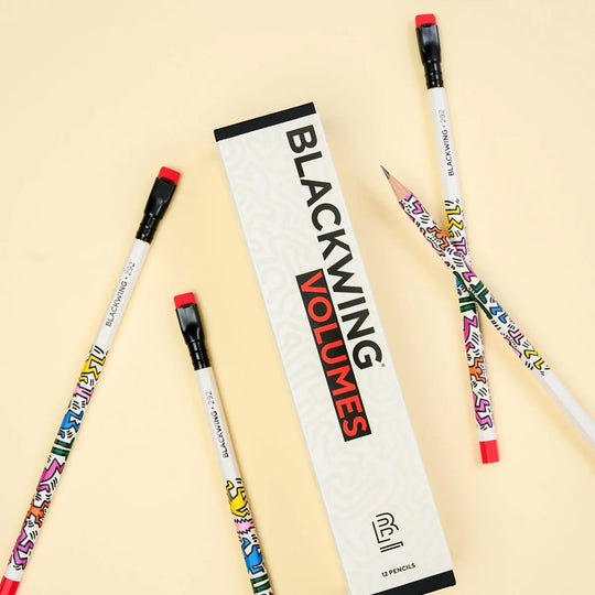 Volume 292 is Blackwing's tribute to Keith Haring. Each pencil features Haring's dancing figures and the 2B balanced graphite.