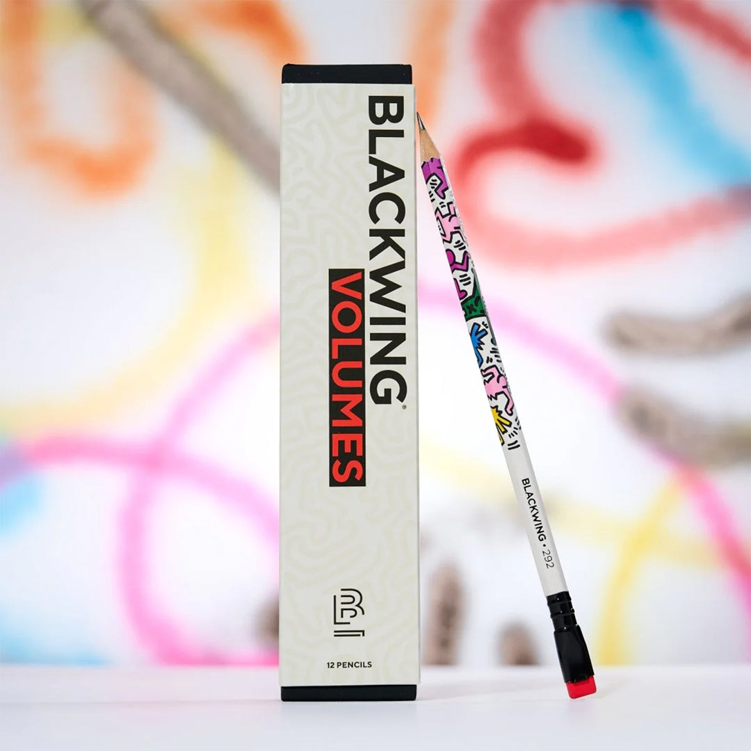 Volume 292 is Blackwing's tribute to Keith Haring. Each pencil features Haring's dancing figures and the 2B balanced graphite.
