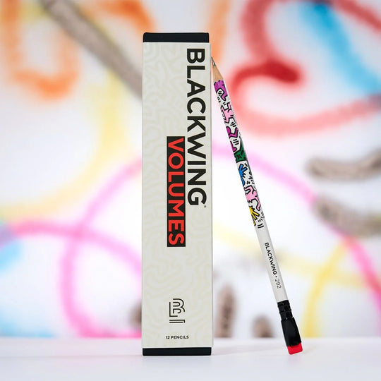 Volume 292 is Blackwing's tribute to Keith Haring. Each pencil features Haring's dancing figures and the 2B balanced graphite.