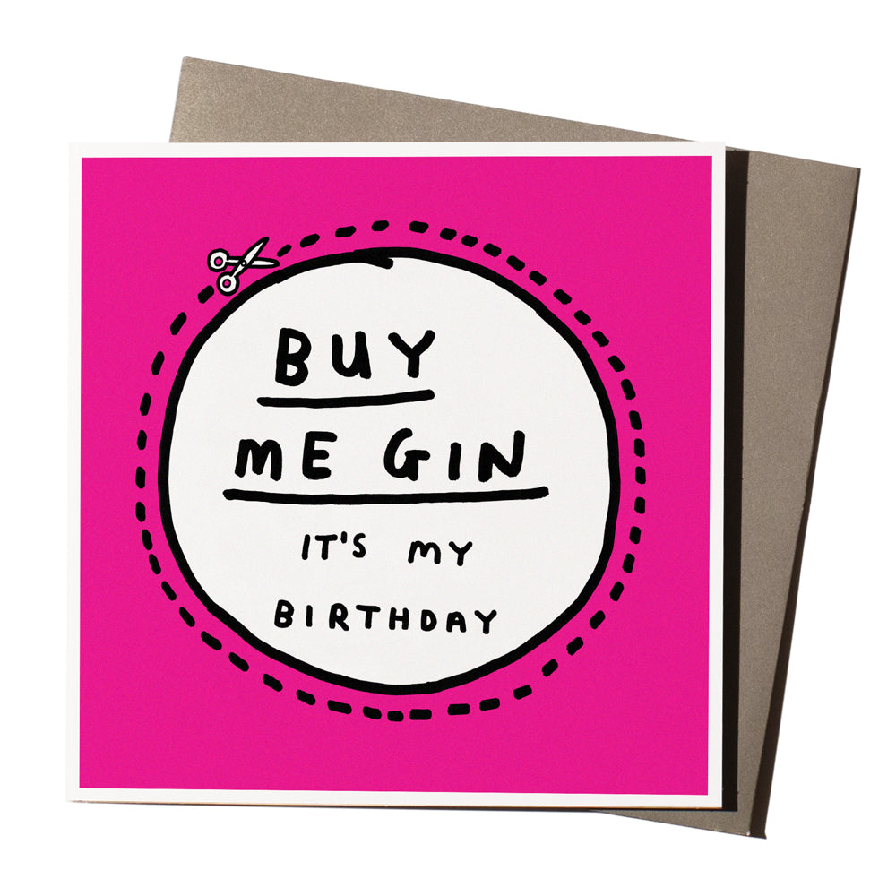 'Buy Me Gin' Card