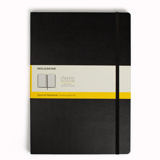 Black Squared A4 Hard Cover Classic Notebook by Moleskine
