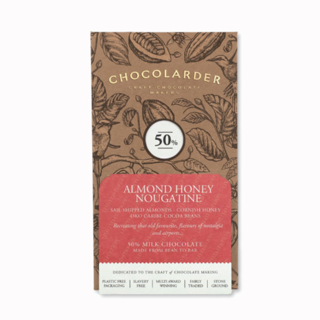Almond Honey and Nougatine | 50% Milk Chocolate from Chocolarder