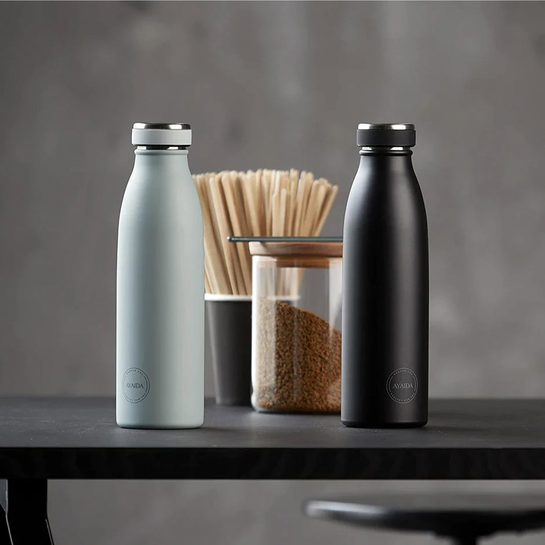 500ml Insulated Flask Lifestyle on Table from AYA&IDA