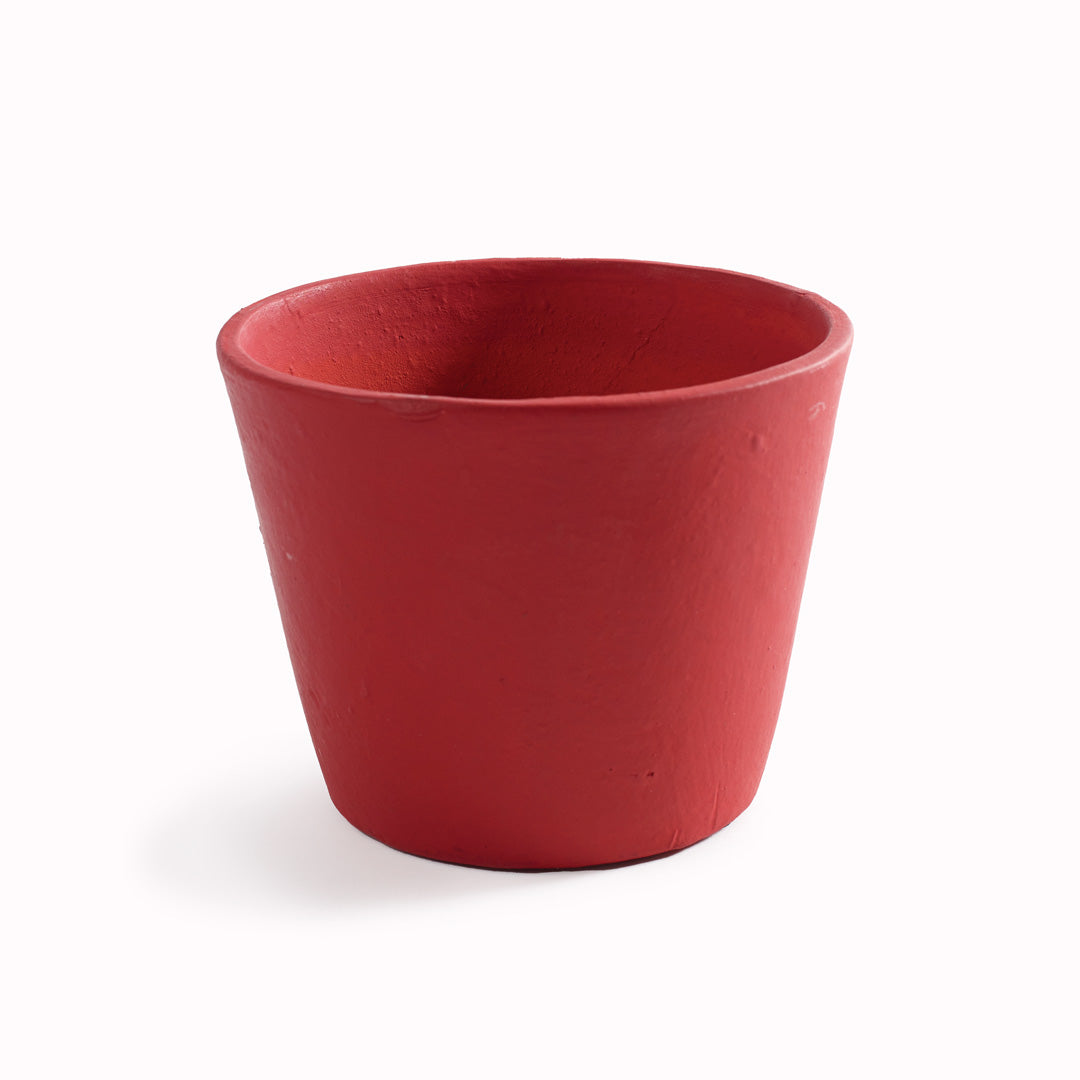 Burgundy Medium Handpainted Flower Pot by Serax