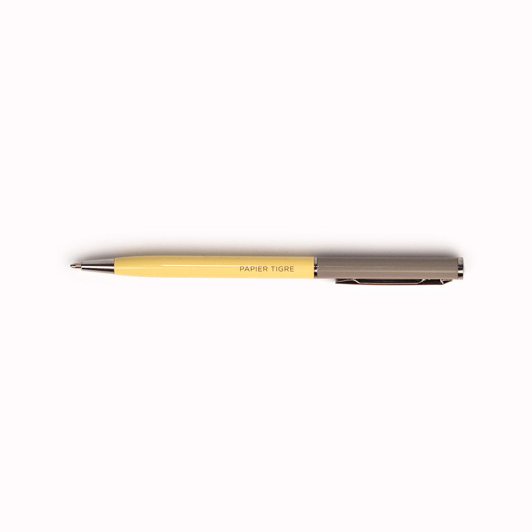 Yellow and biege Ballpoint pen from Papier Tigre