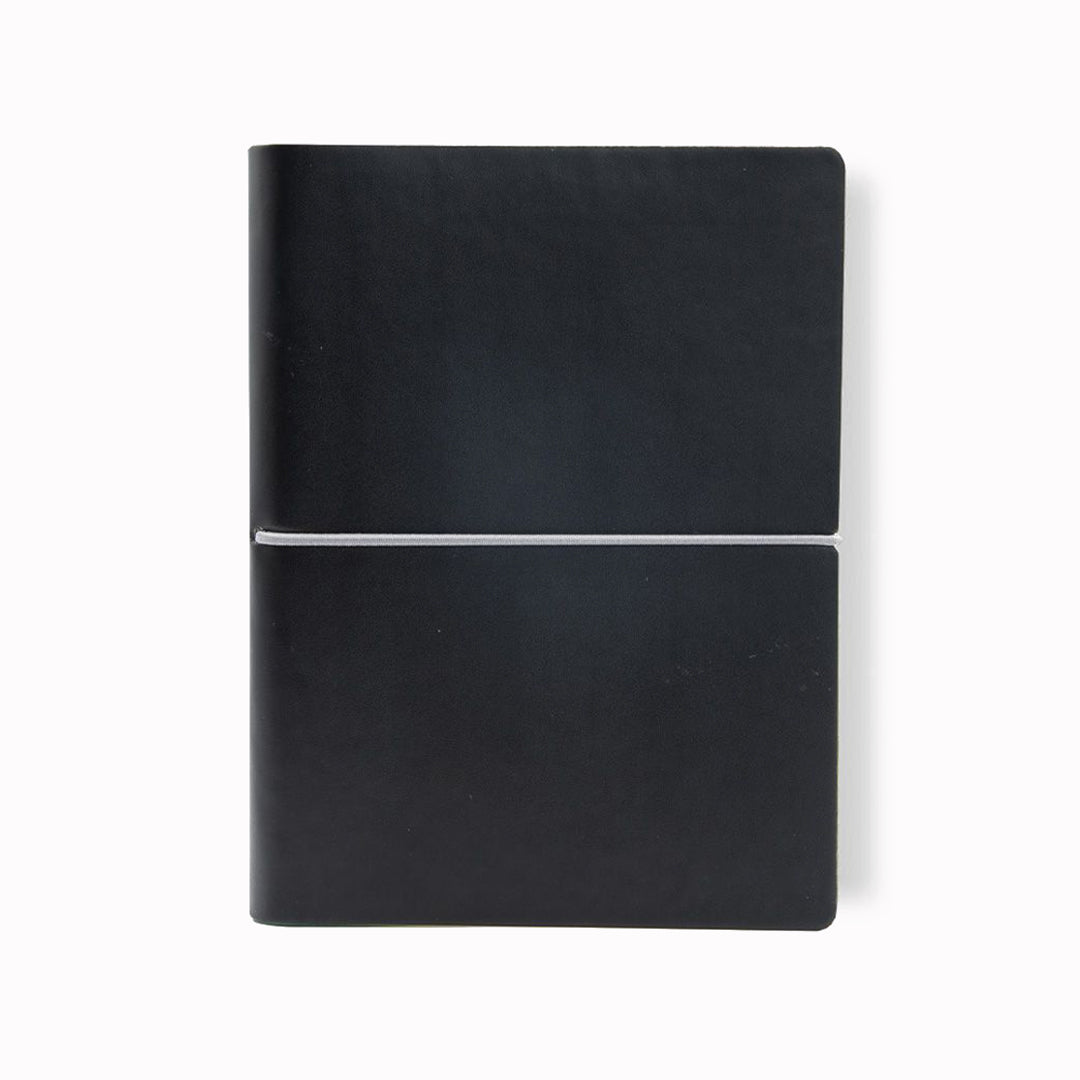 Black Classic Notebook from Ciak | A5 with elastic closure