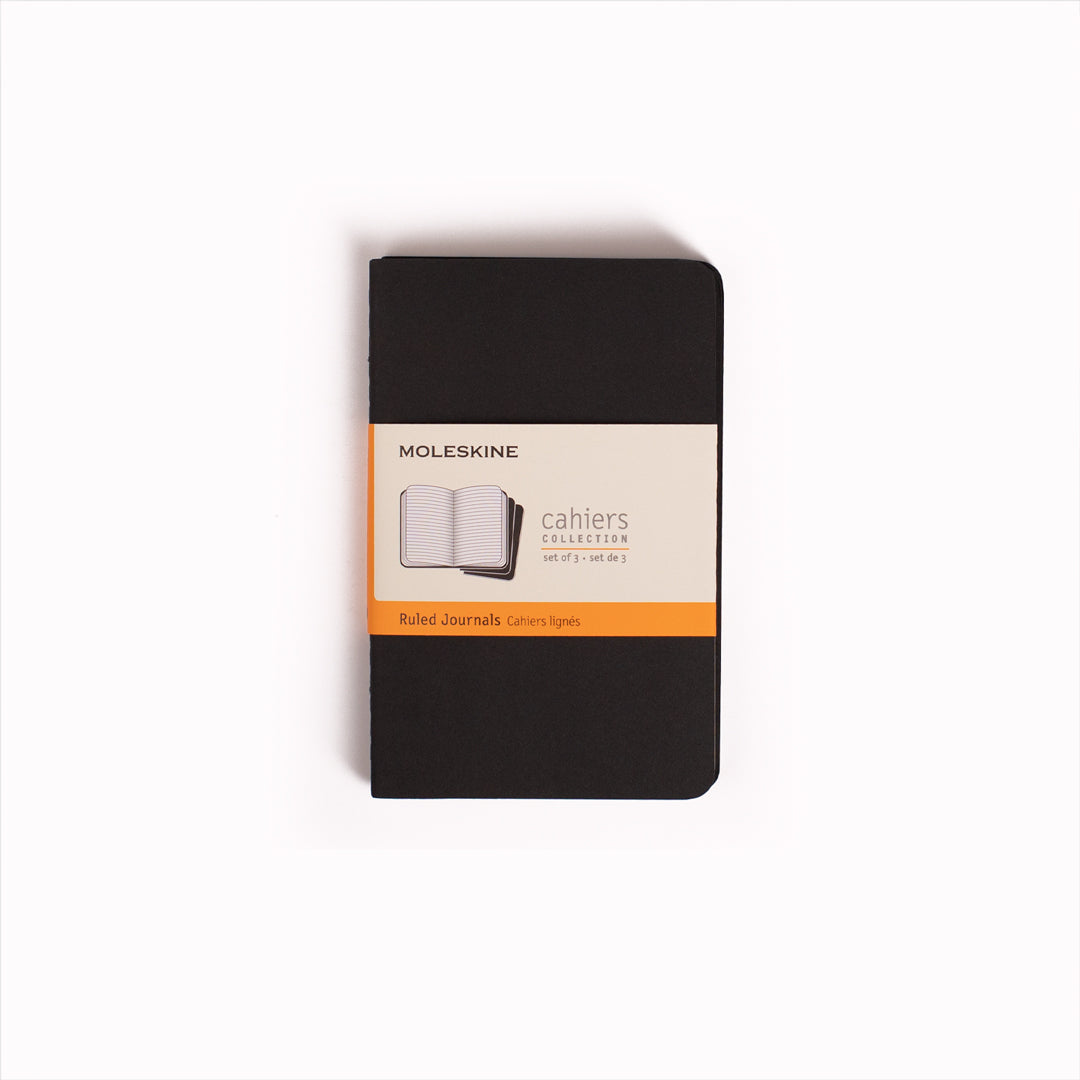 Black Pocket | Plain Cahier Journal from Moleskine