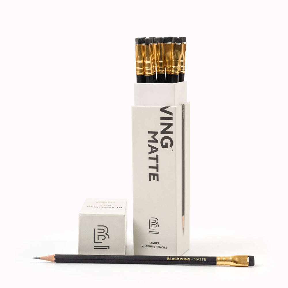 Core Edition Matt Black 4B | Set of 12 Pencils