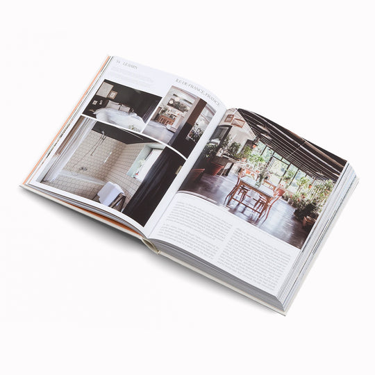 Bon Voyage - Boutique Hotels for the Conscious Traveller Book Spread - Ile de France. This lovely book  highlights amazing design and delicious food while approaching an eco-friendly experience for travellers and locals alike. 