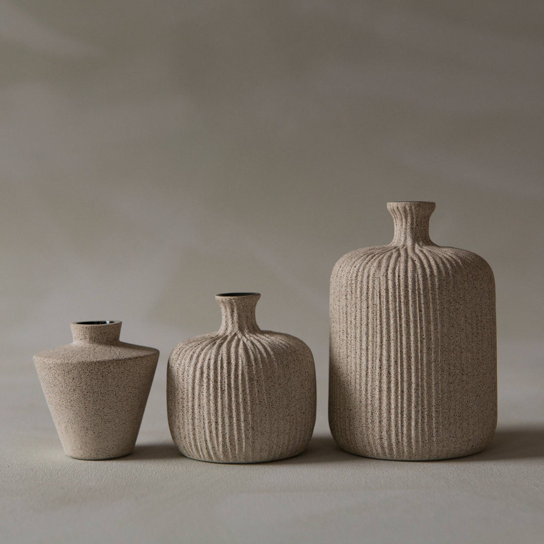 Bottle - Collection from Swedish design brand Lindform produce ceramics and glassware inspired by the organic tones of Scandinavian nature, while their simple shapes also draw influence from Japanese minimalist styling.