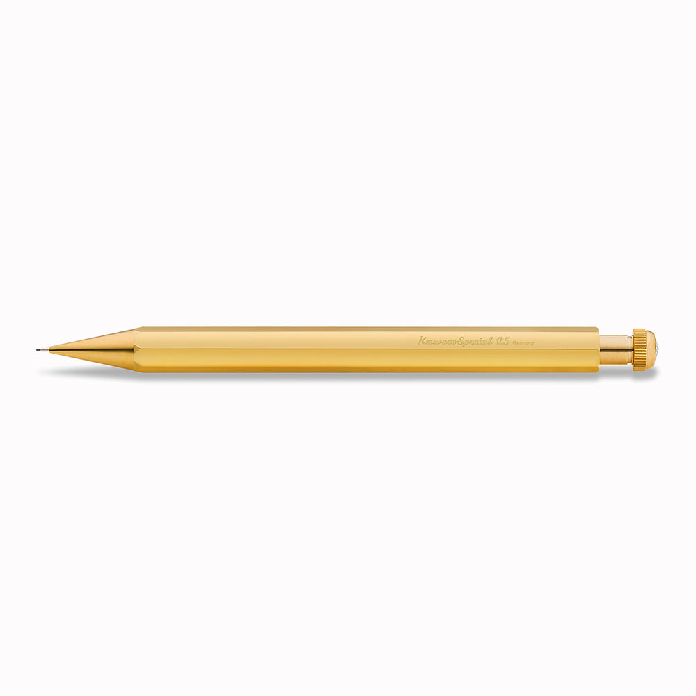 Long Push Pencil - Special - Brass From Kaweco | Famed for their pocket-sized rollerballs and mechanical pencils, Kaweco have been designing and manufacturing precision writing implements since 1889.