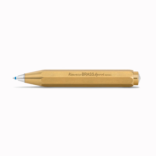 Sport - Brass Ballpoint Pen From Kaweco | Famed for their pocket-sized rollerballs and mechanical pencils, Kaweco have been designing and manufacturing precision writing implements since 1889.