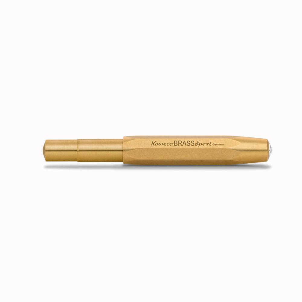 Sport - Brass Rollerball Pen From Kaweco | Famed for their pocket-sized rollerballs and mechanical pencils, Kaweco have been designing and manufacturing precision writing implements since 1889.