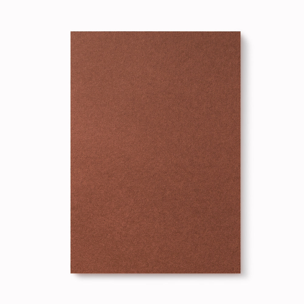 Notebook / sketchbook from upmarket Korean stationery brand, Trolls Paper.  Described as 'Stationery For Creators,' this is a beautiful and elegant notebook. Using FSC regulated plain coloured sheets and an exposed lay flat binding that exposes the layers of different coloured pages. 