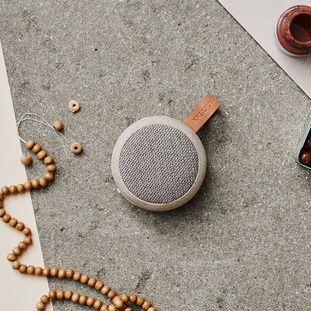 aGo Eco Bluetooth Travel Speaker lifestyle shot from the Care Range by Kreafunk