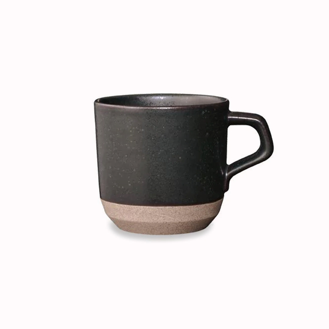 Ceramic Lab Mug in Black from Kinto, this porcelain mug uses sandstone unique to the Hasami region in Japan. It gives the product a beautiful rough quality whilst also being delicate and a pleasure to use.